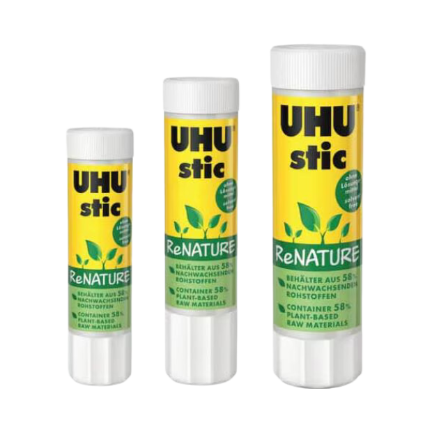 UHU ReNATURE – Nachhaltige Klebstoffprodukte aus ARBOBLEND®
